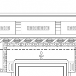 Terracotta and stone detailing - line drawings