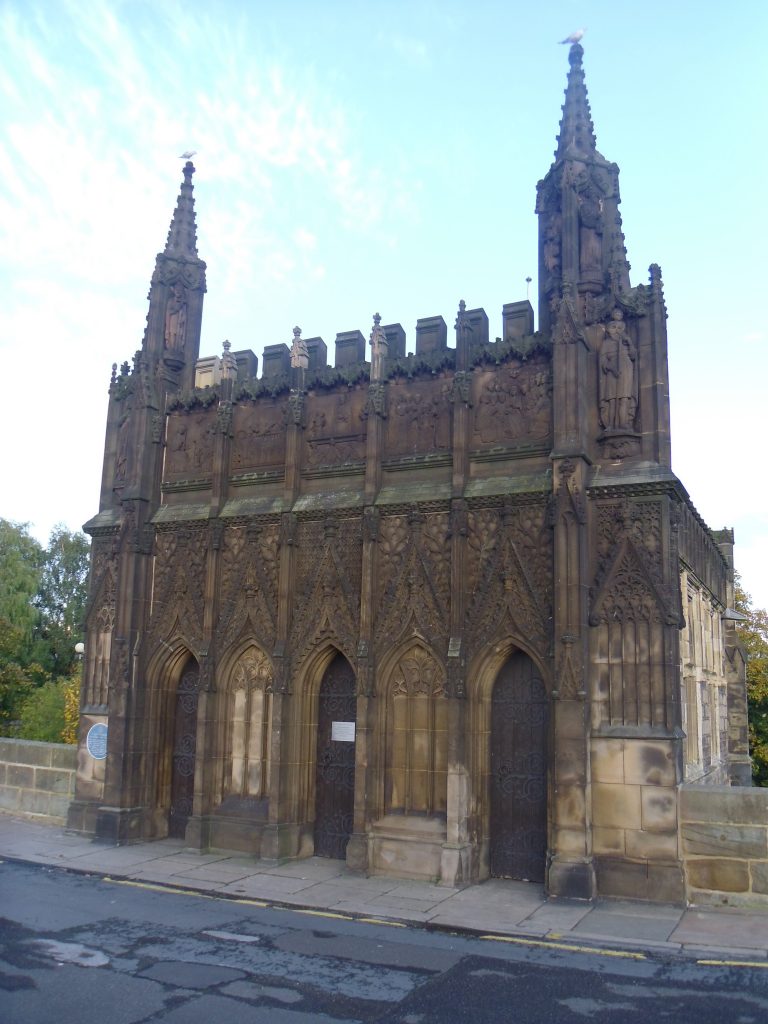 Conferences, talks and tours - photo of front view of Chantry Chapel from conference paper called “The Chantry Chapel, Wakefield: the History of its Building and Re-building”