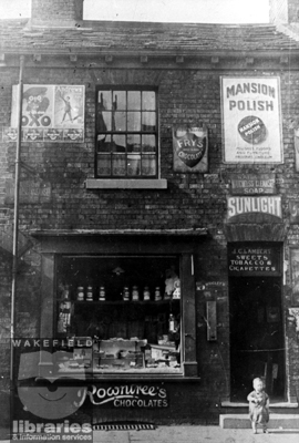 Historic photograph of JC Lambert's shop on Stanley Road